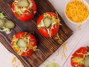 Cheeseburger ντομάτες